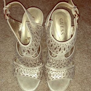 Guess Gold Wedges